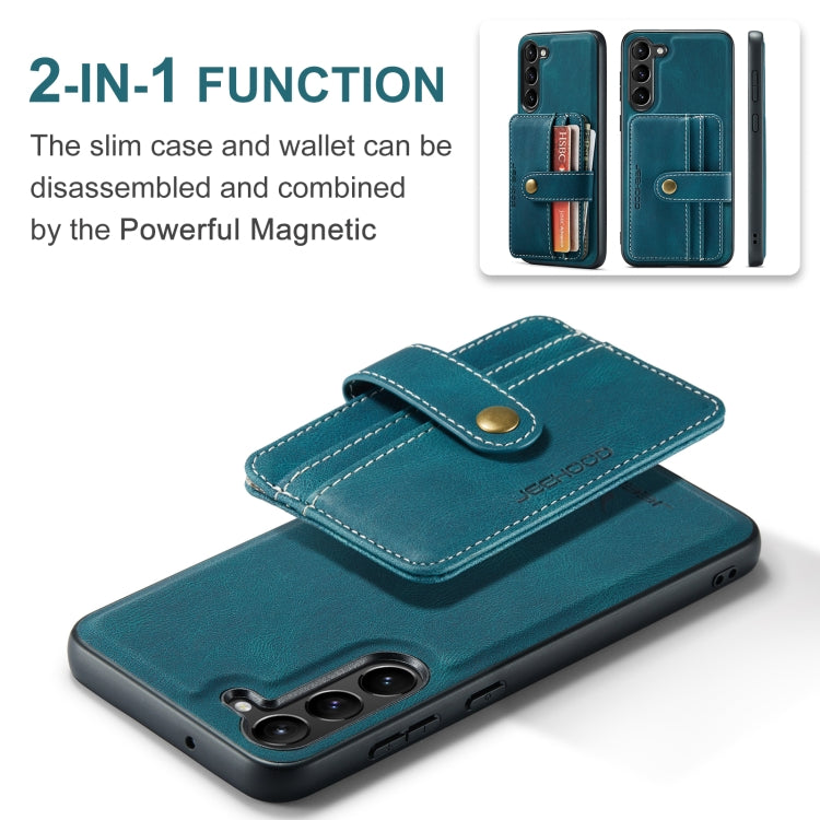 For Samsung Galaxy S24+ 5G JEEHOOD RFID Blocking Anti-Theft Magnetic Phone Case(Blue)