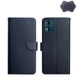 For Motorola Moto E13 4G Genuine Leather Fingerprint-proof Flip Phone Case(Blue) - free shipping - PMC TechLife - Order now!