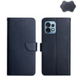 For Motorola Edge+ 2023 Genuine Leather Fingerprint-proof Flip Phone Case(Blue) - Motorola Cases by PMC TechLife | Online Shopping South Africa | PMC TechLife | Buy Now Pay Later Mobicred