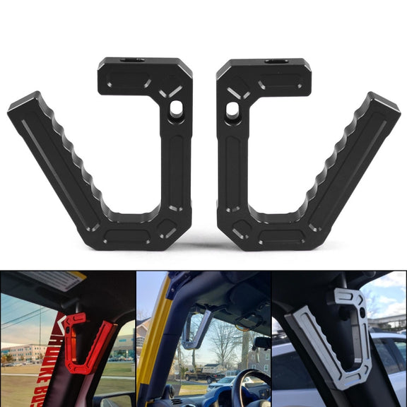 For Jeep Wrangler JK 2007-2018 Car Modification Aluminum Interior Handle(Black)