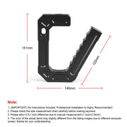 For Jeep Wrangler JK 2007-2018 Car Modification Aluminum Interior Handle(Black)