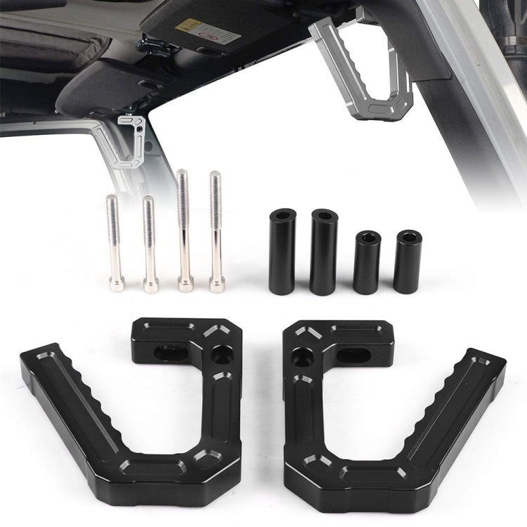 For Jeep Wrangler JK 2007-2018 Car Modification Aluminum Interior Handle(Silver)