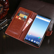 For Ulefone MIX 2 idewei  Crazy Horse Texture Horizontal Flip Leather Case with Holder & Card Slots & Wallet(White)