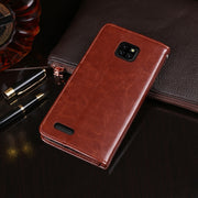 For Ulefone Note 7 idewei  Crazy Horse Texture Horizontal Flip Leather Case with Holder & Card Slots & Wallet(Red)