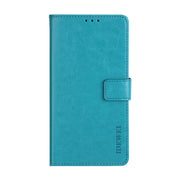 For Ulefone Note 7 idewei  Crazy Horse Texture Horizontal Flip Leather Case with Holder & Card Slots & Wallet(Sky Blue)