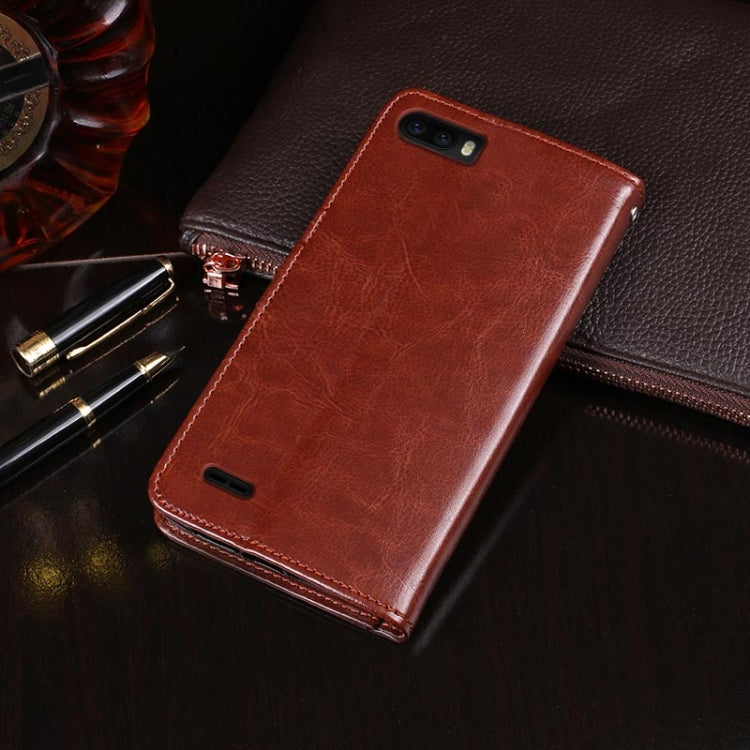 For Ulefone S1 idewei  Crazy Horse Texture Horizontal Flip Leather Case with Holder & Card Slots & Wallet(White)
