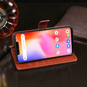 For Ulefone S10 Pro idewei  Crazy Horse Texture Horizontal Flip Leather Case with Holder & Card Slots & Wallet(White)