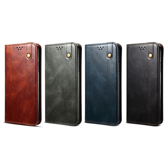For OnePlus 11R Oil Wax Crazy Horse Texture Leather Phone Case(Black)