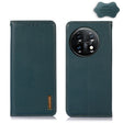 For OnePlus 11 5G KHAZNEH Nappa Top Layer Cowhide Leather Phone Case(Green) - OnePlus Cases by PMC TechLife | Online Shopping South Africa | PMC TechLife | Buy Now Pay Later Mobicred
