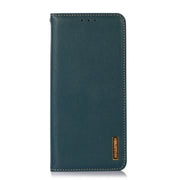 For OnePlus 11 5G KHAZNEH Nappa Top Layer Cowhide Leather Phone Case(Green)