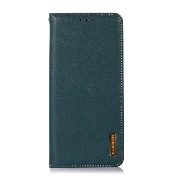 For OnePlus 11 5G KHAZNEH Nappa Top Layer Cowhide Leather Phone Case(Green)