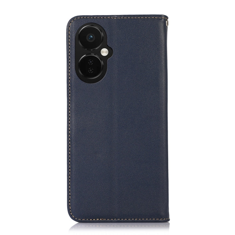 For OnePlus Nord CE 3 Lite KHAZNEH Nappa Top Layer Cowhide Leather Phone Case(Blue)