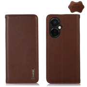 For OnePlus Nord CE 3 Lite KHAZNEH Nappa Top Layer Cowhide Leather Phone Case(Brown)