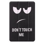 For Huawei Matepad SE 10.4 Custer Painted 3-Fold Holder Leather Tablet Case(Big Eye Me)