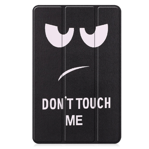 For Huawei Matepad SE 10.4 Custer Painted 3-Fold Holder Leather Tablet Case(Big Eye Me)