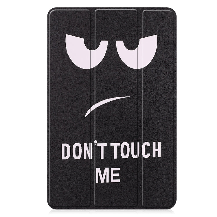 For Huawei Matepad SE 10.4 Custer Painted 3-Fold Holder Leather Tablet Case(Big Eye Me)