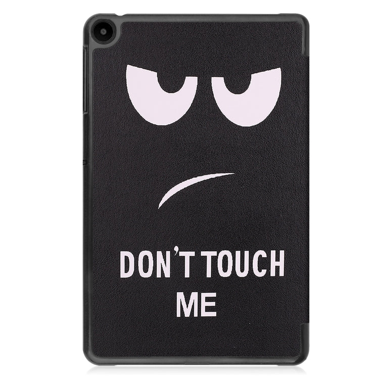 For Huawei Matepad SE 10.4 Custer Painted 3-Fold Holder Leather Tablet Case(Big Eye Me)