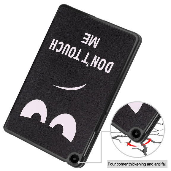 For Huawei Matepad SE 10.4 Custer Painted 3-Fold Holder Leather Tablet Case(Big Eye Me)