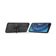 For OPPO Find X2 Pro PC + TPU Shockproof Protective Case with Magnetic Ring Holder(Black)