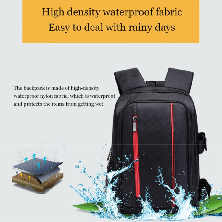 Outdoor Camera Backpack Water-resistant Photography Camera Shoulders Bag, Size:45x32x18cm(Red)