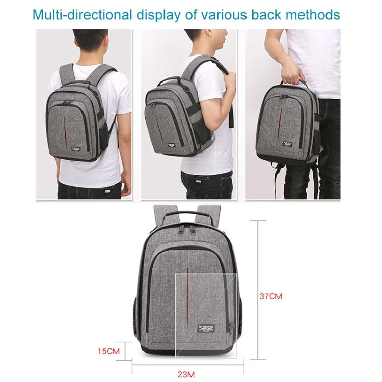 Small Water-resistant Camera Backpack Shoulders SLR Camera Bag(Black)