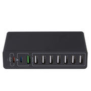 MFT-03Q 10 in 1 65W QC3.0 USB Smart Fast Charger, Plug Type:US Plug(Black)