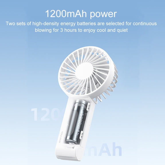 WT-F58 Hanging Neck Handheld Electric Fan(White)