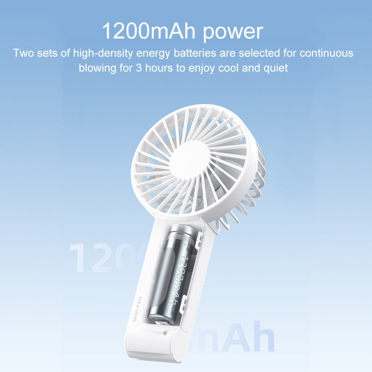 WT-F58 Hanging Neck Handheld Electric Fan(White)