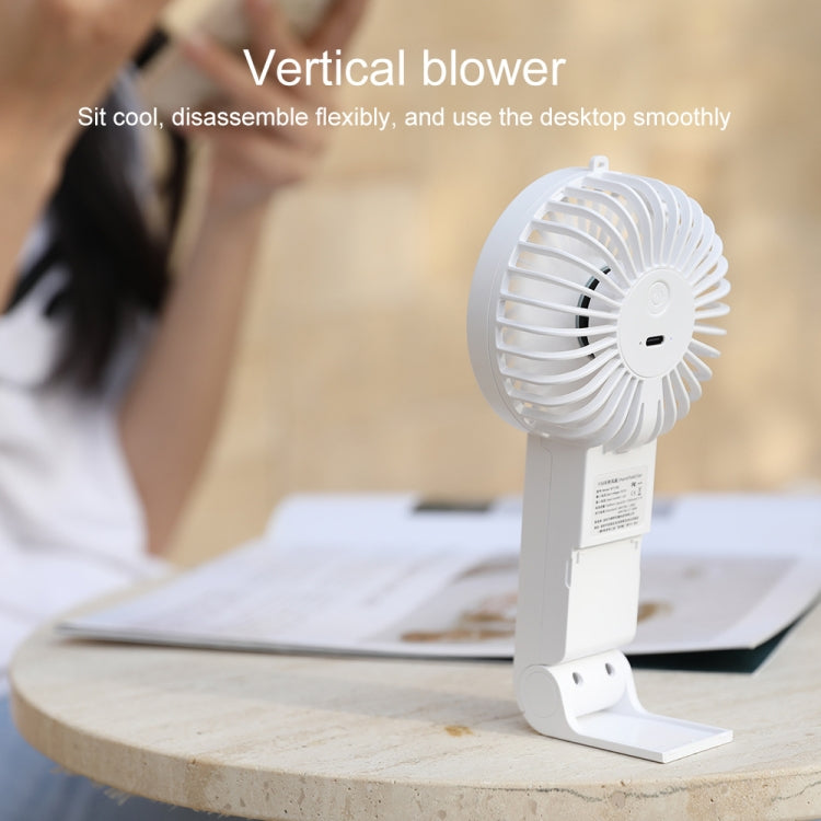 WT-F58 Hanging Neck Handheld Electric Fan(Cream Color)