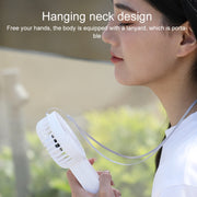 WT-F58 Hanging Neck Handheld Electric Fan(Cream Color)