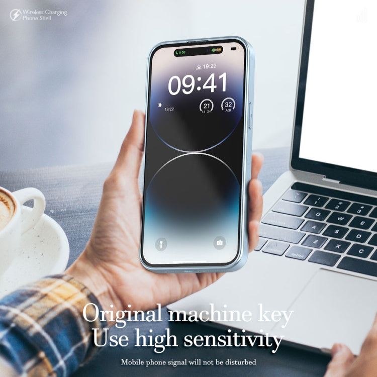 For iPhone 14 Pro Max R-JUST Square Round Mirror PC+TPU Phone Case(Black)