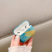 For AirPods Pro Ink Painting Water Sticker PC Earphone Case(Ink Yellow)