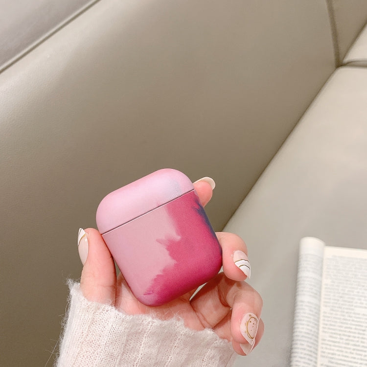 For AirPods 3 Ink Painting Water Sticker PC Earphone Case(Sea Blue)