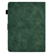 For 7 inch Tablets Peony Butterfly Embossed Leather Tablet Case(Green)