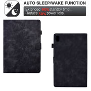 For Lenovo Tab M10 Gen 2 Peony Butterfly Embossed Leather Smart Tablet Case(Black)