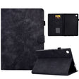 For Lenovo Tab M10 Plus Peony Butterfly Embossed Leather Smart Tablet Case(Black) - Lenovo by PMC TechLife | Online Shopping South Africa | PMC TechLife | Buy Now Pay Later Mobicred