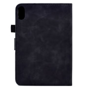 For Lenovo Tab P11 Peony Butterfly Embossed Leather Smart Tablet Case(Black)