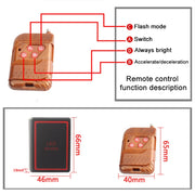 4 in 1 Car 16LEDs Grille Flash Lights Warning Lights with Wireless Remote Control(White Red)