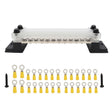 CP-3053 150A 12-48V RV Yacht Double-row 12-way Busbar with 28pcs Terminals(Black) - Booster Cable & Clip by PMC TechLife | Online Shopping South Africa | PMC TechLife | Buy Now Pay Later Mobicred