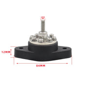 1/4 inch M6 RV Yacht 8-way Terminal Stud with 2 M5x20 Screws(Red)