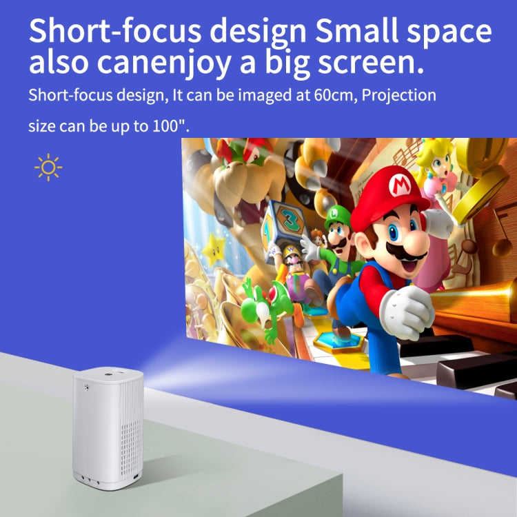 T1 480x360 800 Lumens Portable Mini LED Projector, specifications: AU Plug(Blue)