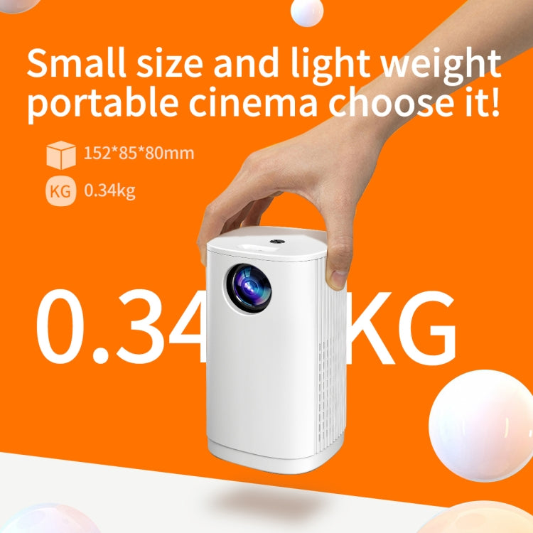 T1 480x360 800 Lumens Portable Mini LED Projector, Specification:EU Plug(Blue)
