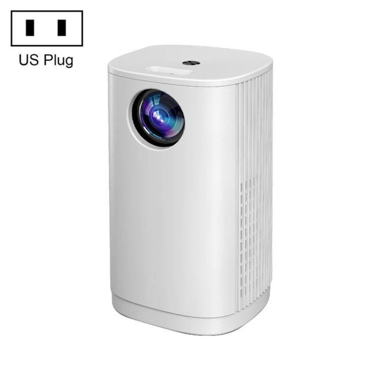 T1 480x360 800 Lumens Portable Mini LED Projector, Specification:US Plug(White)
