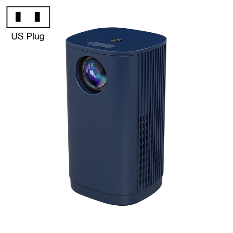 T1 480x360 800 Lumens Portable Mini LED Projector, Specification:US Plug(Blue)