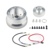 For Chevrolet 5 & 6 Hole Steering Wheel Polished Hub Adapter, Style:Type A