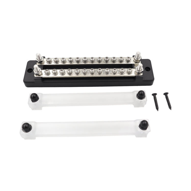 CP-3111 1 Pair 150A 12-48V RV Yacht Double-row 12-way Busbar