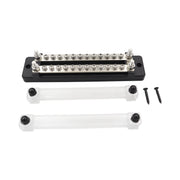 CP-3111 1 Pair 150A 12-48V RV Yacht Double-row 12-way Busbar