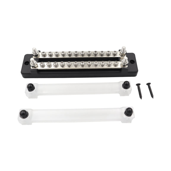CP-3111 1 Pair 150A 12-48V RV Yacht Double-row 12-way Busbar