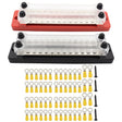 CP-3115 1 Pair 150A 12-48V RV Yacht Double-row 12-way Busbar with 56pcs Terminals - Booster Cable & Clip by PMC TechLife | Online Shopping South Africa | PMC TechLife | Buy Now Pay Later Mobicred
