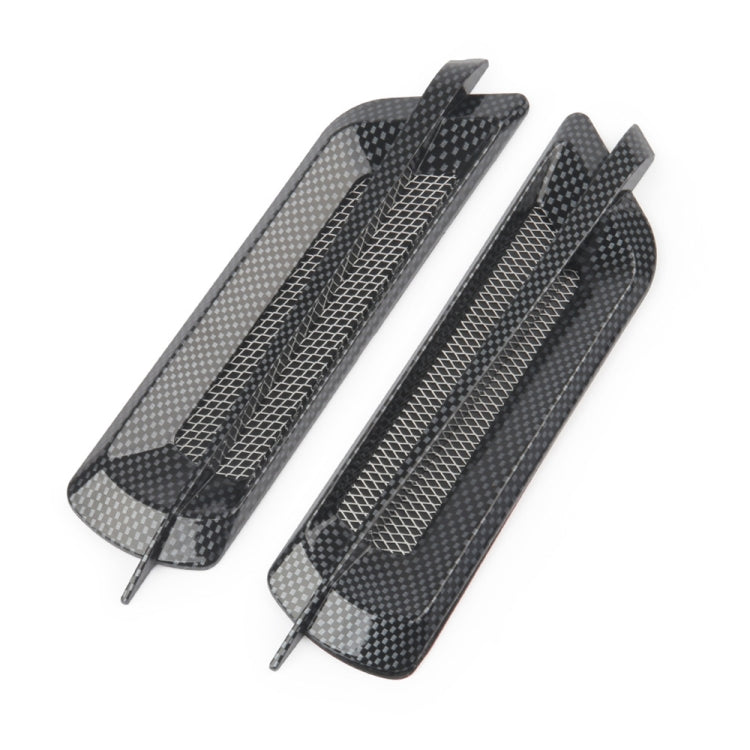 CS2 Car Modified Hood Air Outlet Decorative Stickers(Carbon Pattern)